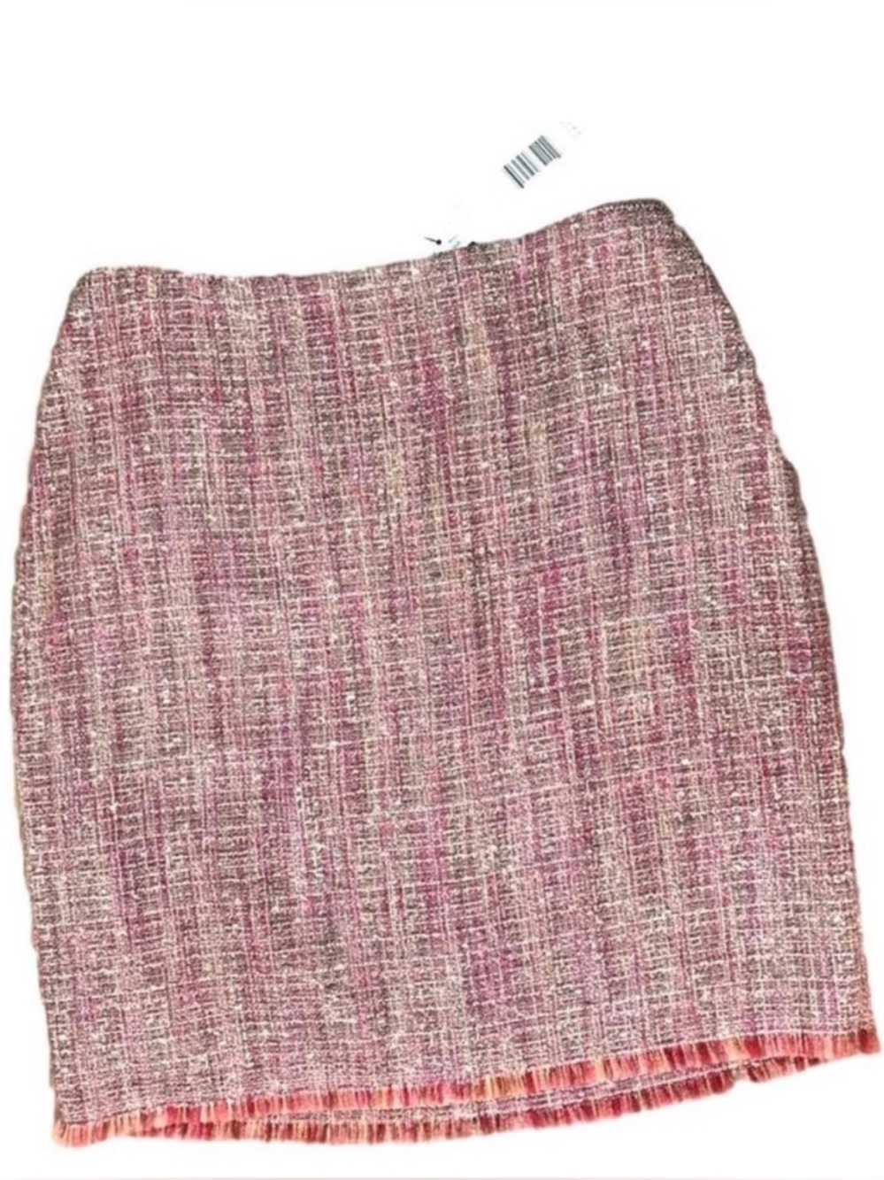 Ellen Tracey Pink Tweed Skirt NWT